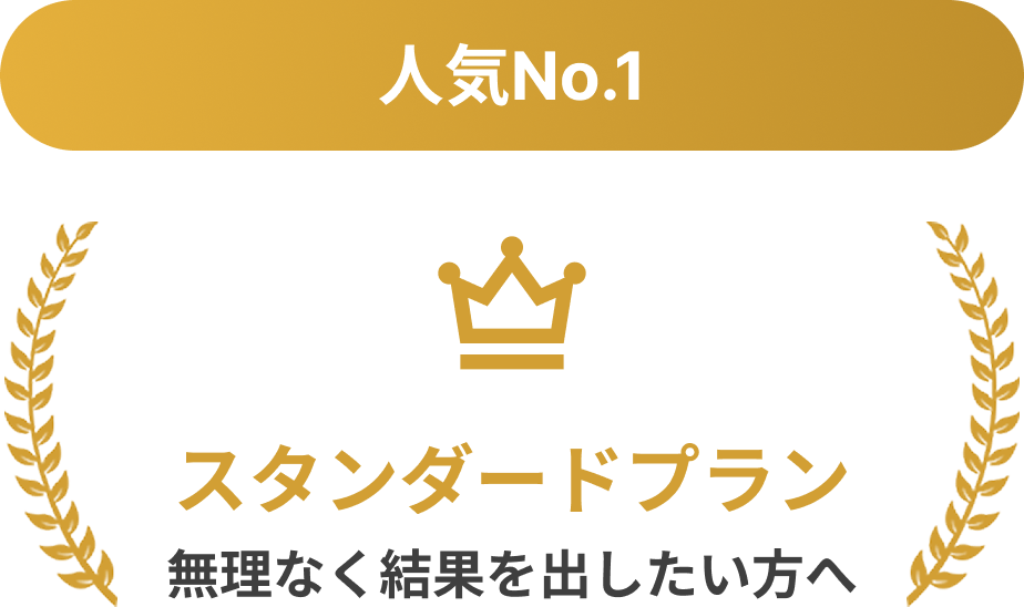 スタンダードプラン 無理なく結果を出したい方へ